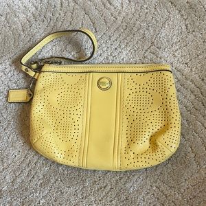 Yellow coach purse